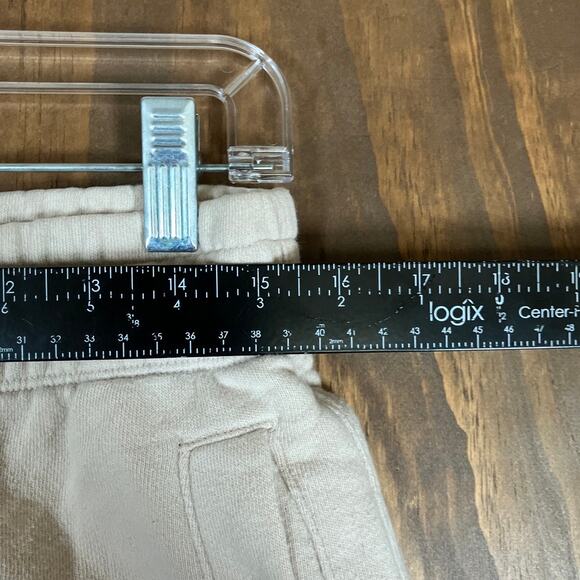 Aerie Womens Shorts Tan Pull On Cut Off Fleece Pockets Comfort Medium - Picture 6 of 10